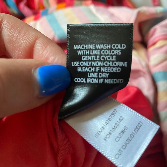 Torrid Midi Challis Striped Smocked Tiered Dress - 3 - Picture 11 of 11